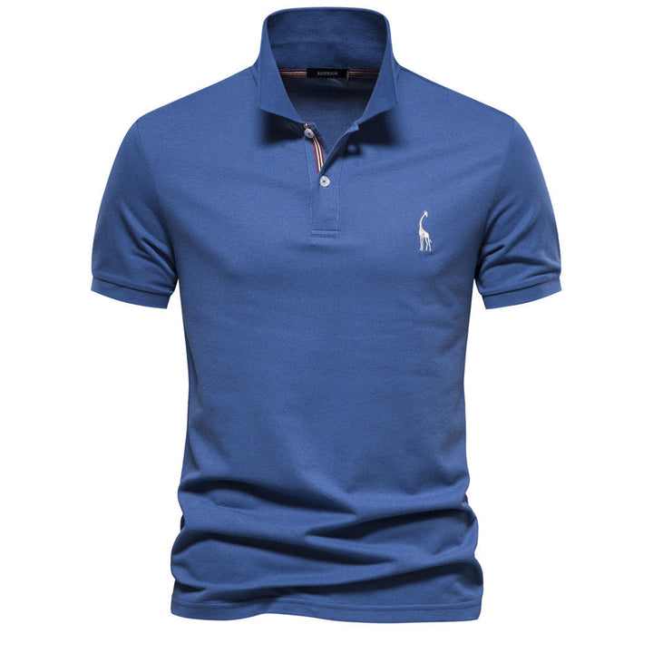 Herrer Poloshirt - Andningsbar Piqué | Ståkrage
