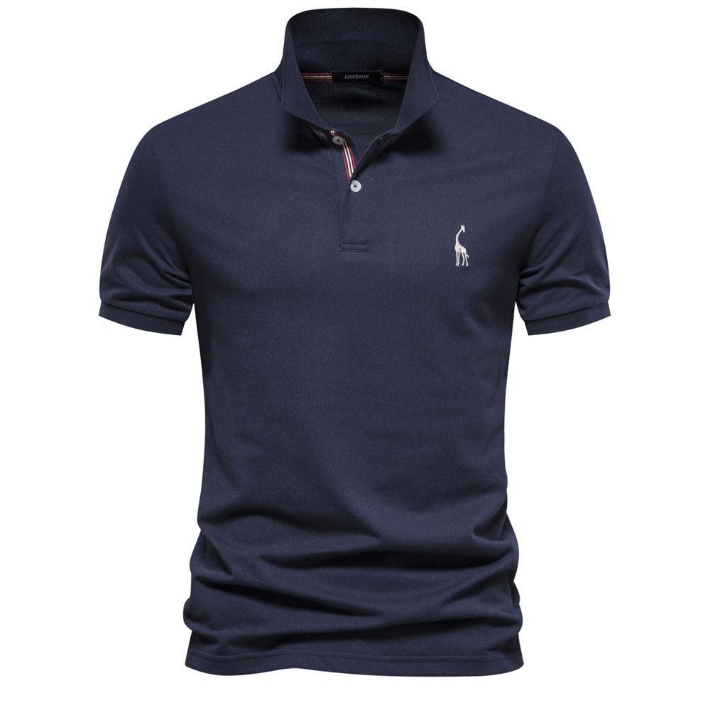 Herrer Poloshirt - Andningsbar Piqué | Ståkrage