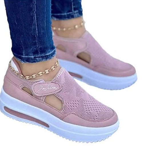 Dam Andningsbar Mesh Sneakers för Komfort och Stil