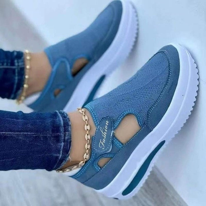 Dam Andningsbar Mesh Sneakers för Komfort och Stil