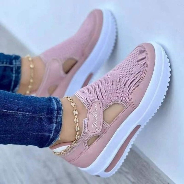 Dam Andningsbar Mesh Sneakers för Komfort och Stil