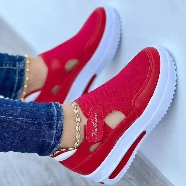 Dam Andningsbar Mesh Sneakers för Komfort och Stil