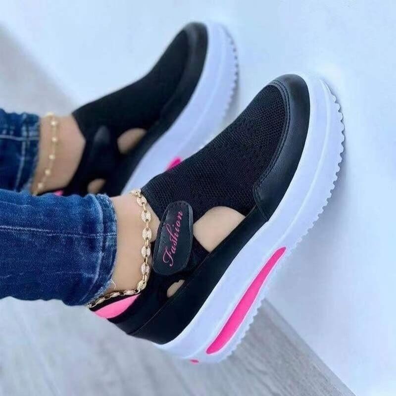 Dam Andningsbar Mesh Sneakers för Komfort och Stil