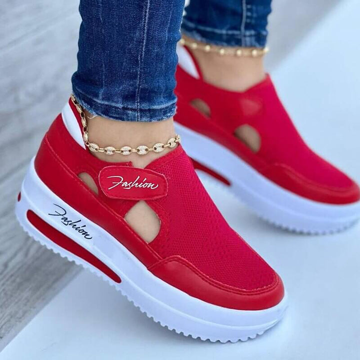 Dam Andningsbar Mesh Sneakers för Komfort och Stil