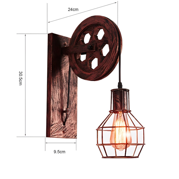 Industriell LED Vägglampa för Vardagsrum | Modern Designbelysning