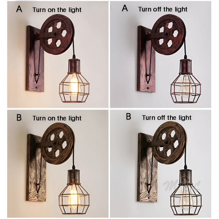 Industriell LED Vägglampa för Vardagsrum | Modern Designbelysning