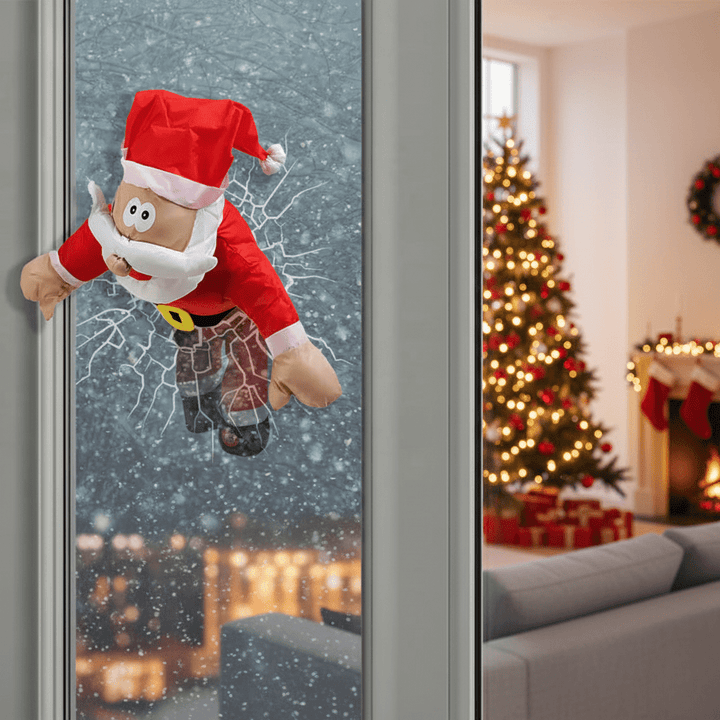 Interaktiv Julevindusdekorasjon med Ljud och Rörelse