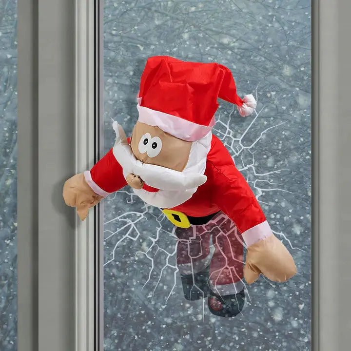 Interaktiv Julevindusdekorasjon med Ljud och Rörelse