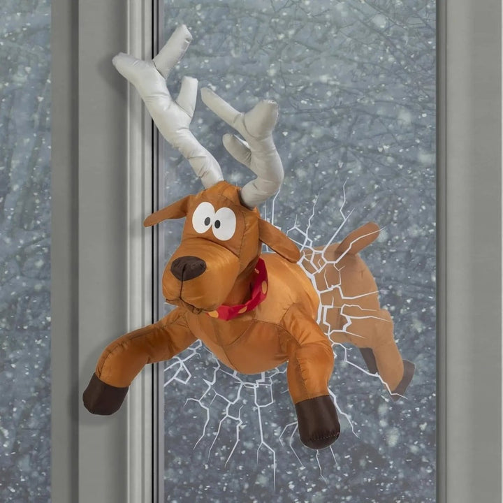 Interaktiv Julevindusdekorasjon med Ljud och Rörelse