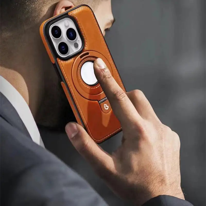 iPhone-deksel med Magnetisk Stativ och Qi-kompatibilitet