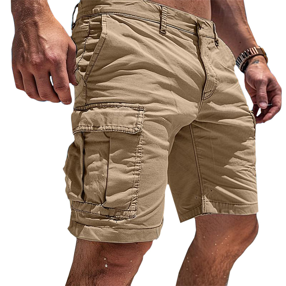 Bekväma Lätta Cargo-Shorts Med Praktiska Fickor