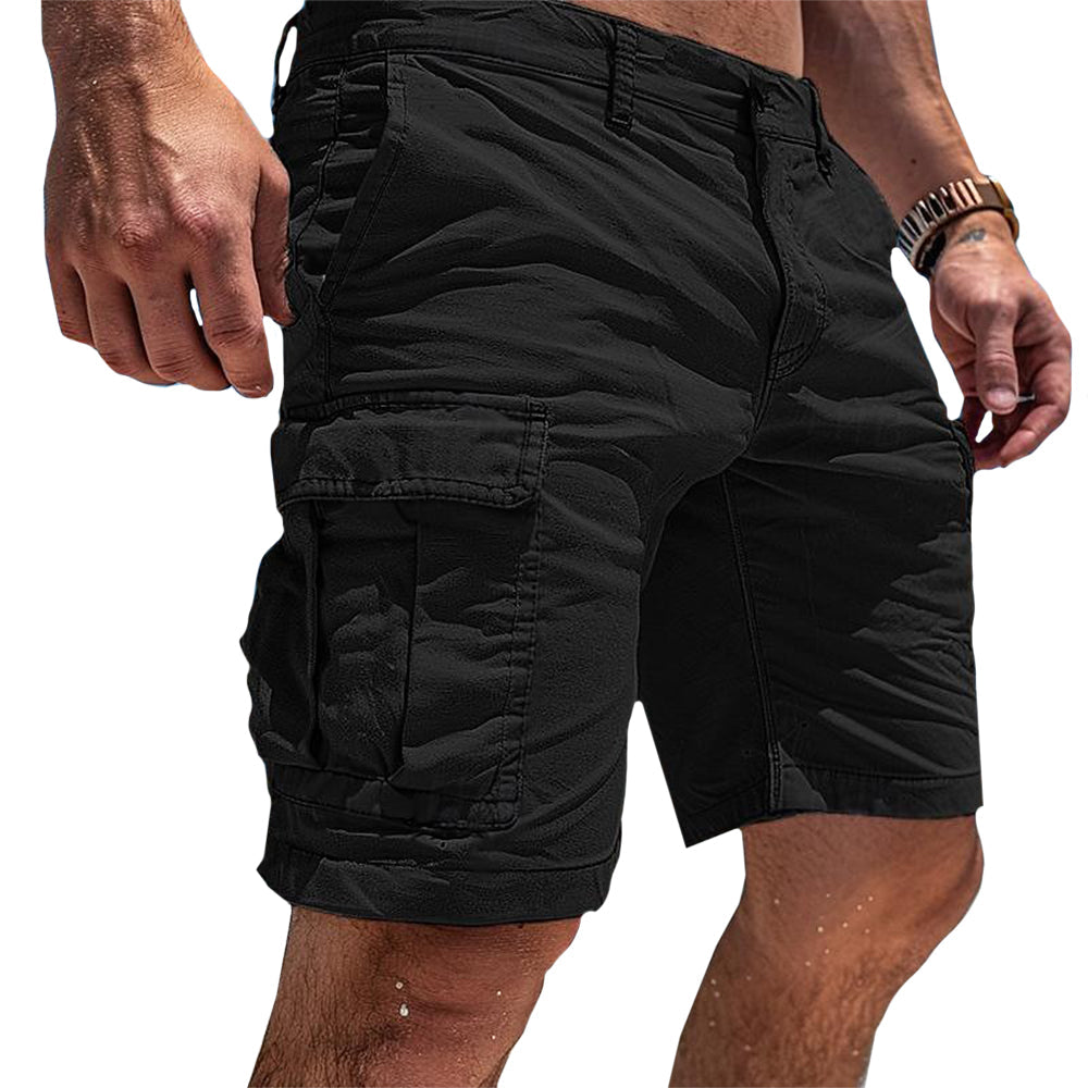 Bekväma Lätta Cargo-Shorts Med Praktiska Fickor