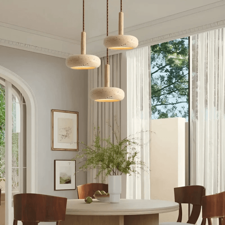 Retro Taklampa med Japansk-inspirert Design