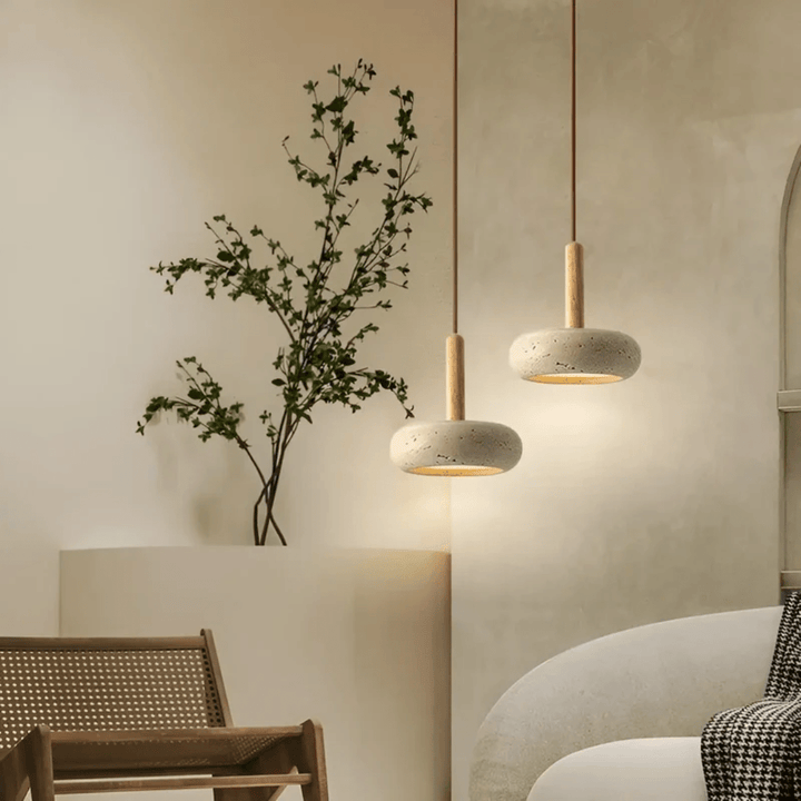 Retro Taklampa med Japansk-inspirert Design