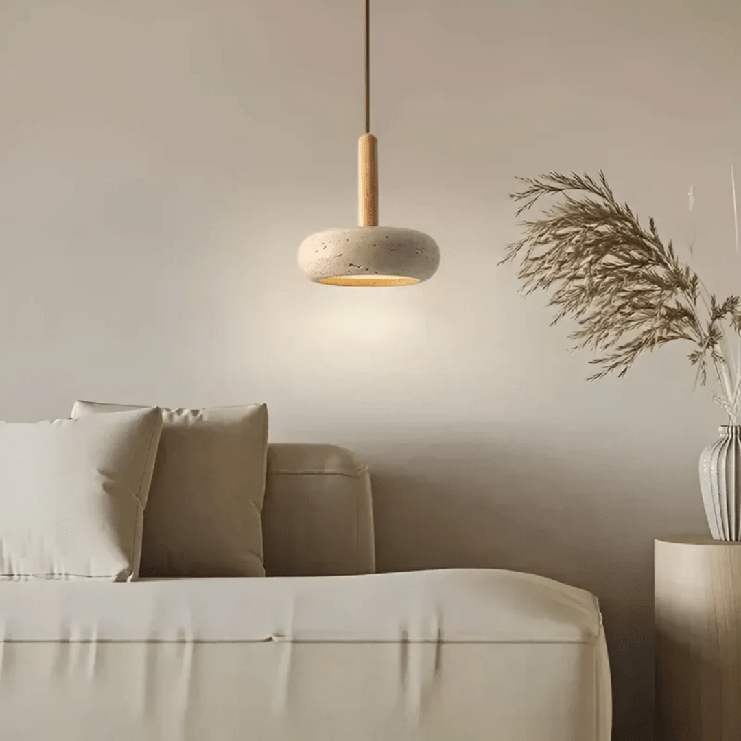 Retro Taklampa med Japansk-inspirert Design