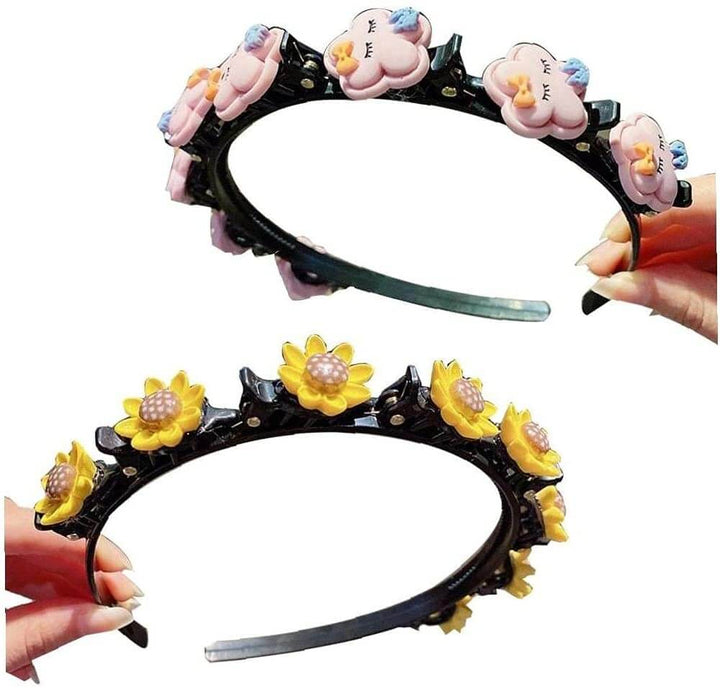 Flicka Fläthårband med Klämmor för Prinsessefrisyrer