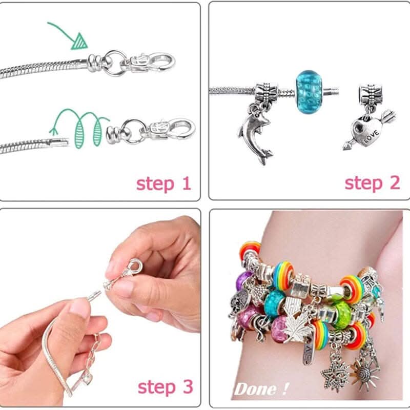 Jenters Kreativa Armbåndssett – Lager Unika Smykker Själv