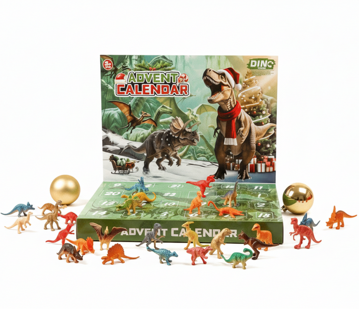 Julekalender med Dinosauroverraskelser för Barn