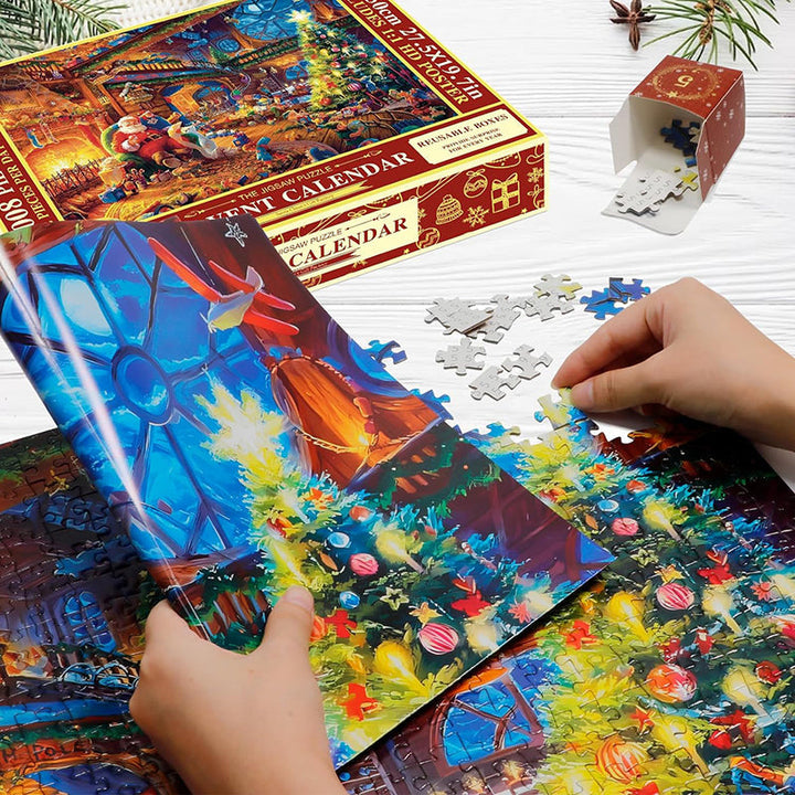 Julepuslespill Adventskalender - 24 Dagars Nedtelling