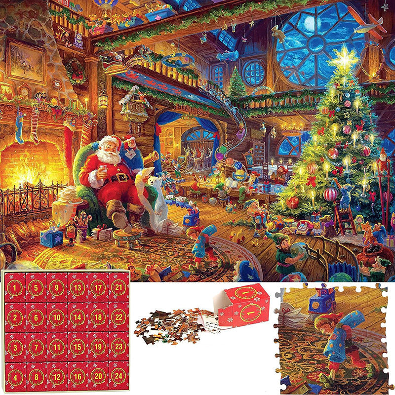Julepuslespill Adventskalender - 24 Dagars Nedtelling