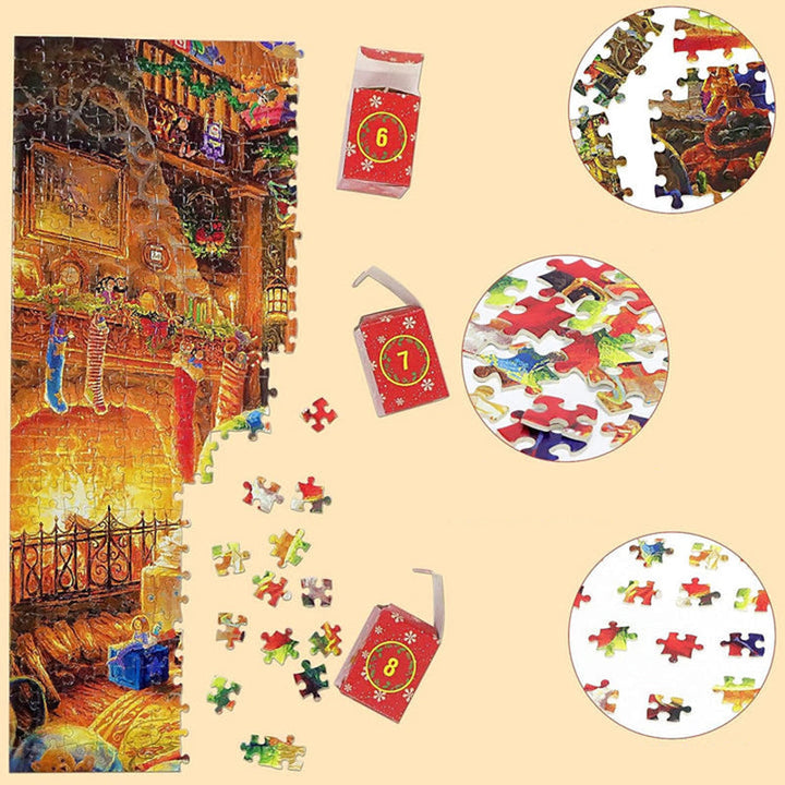 Julepuslespill Adventskalender - 24 Dagars Nedtelling