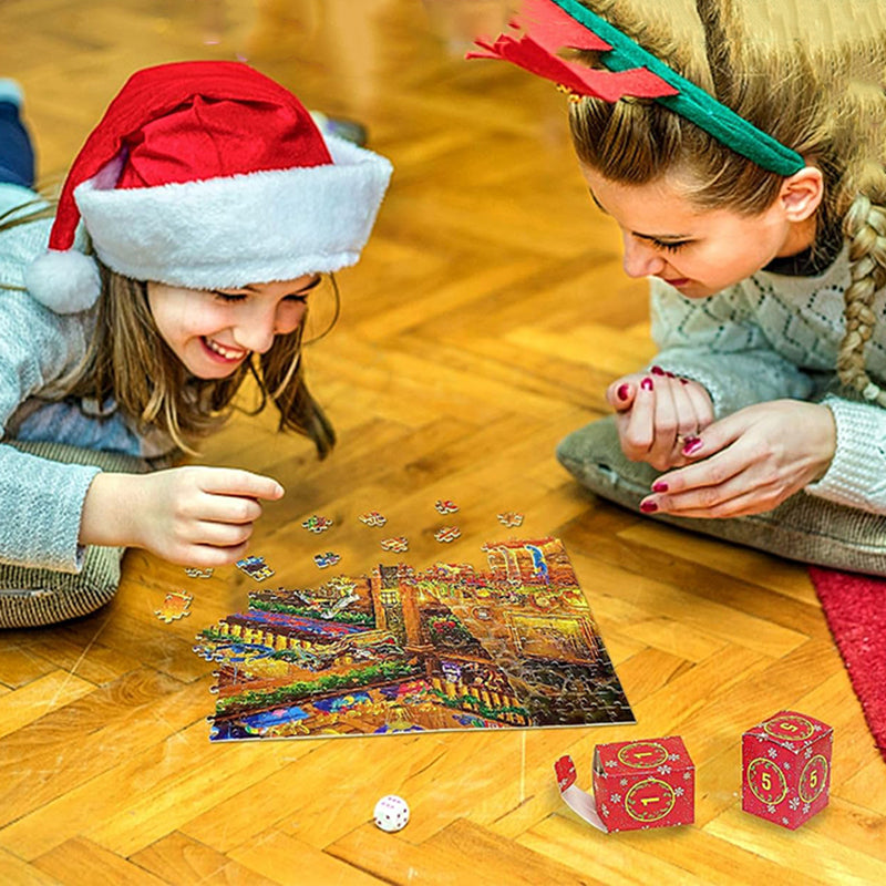 Julepuslespill Adventskalender - 24 Dagars Nedtelling