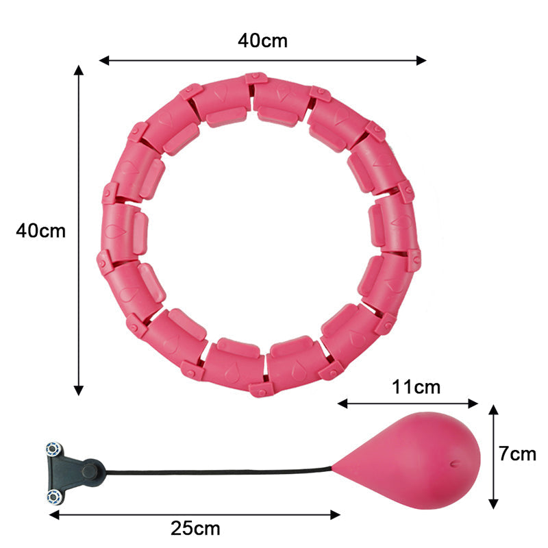 Justerbar Vektet Hula Hoop - Effektiv Träning och Massasje
