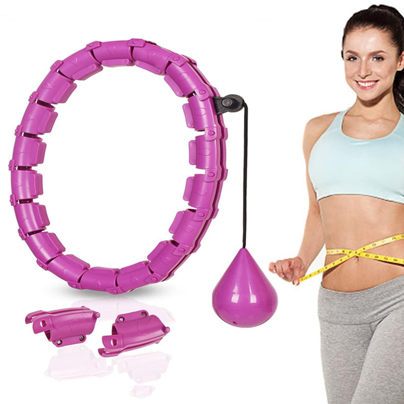 Justerbar Vektet Hula Hoop - Effektiv Träning och Massasje