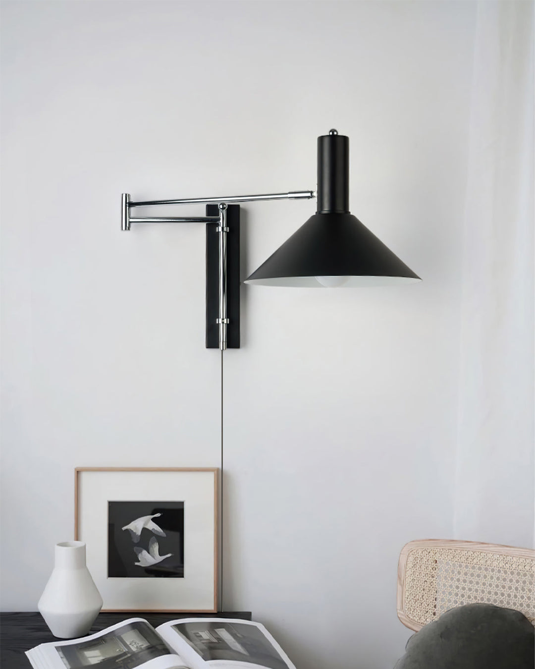 Justerbar Vägglampa för Vardagsrum och Sovrum – Minimalistisk Design