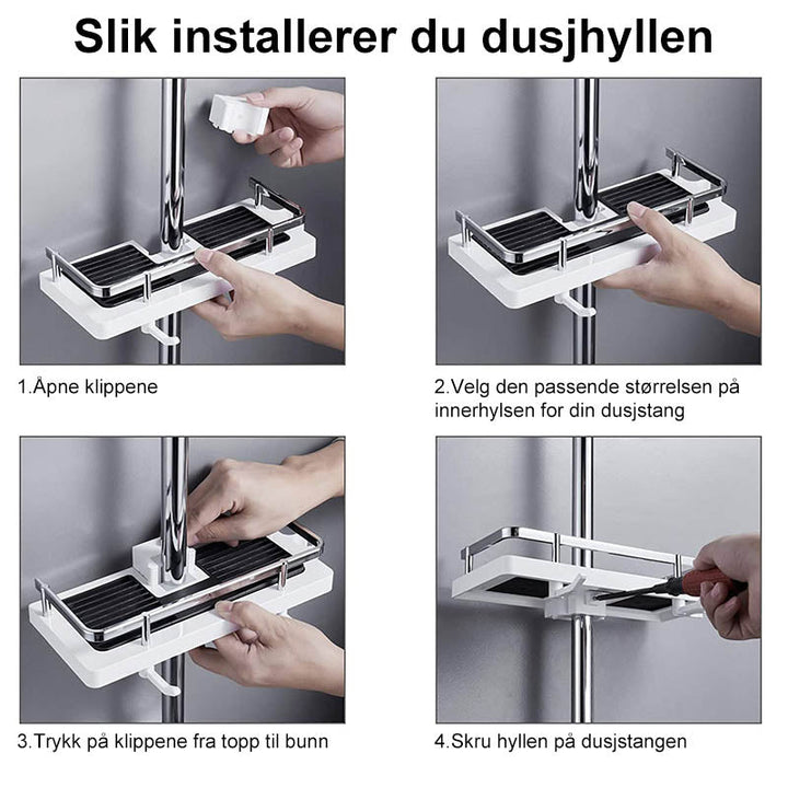 Justerbar Dusjstang | Rustbestandig och Praktisk