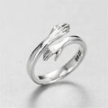 Unisex Justerbar Klemring i Silver – Symbol på Kjärlighet och Vennskap