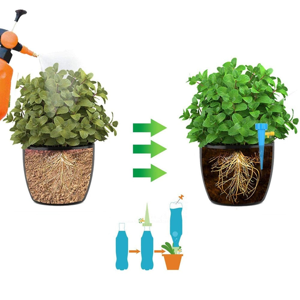 Justerbar Selvvanningspigg för Planter – Enkel Automatisk Vanning