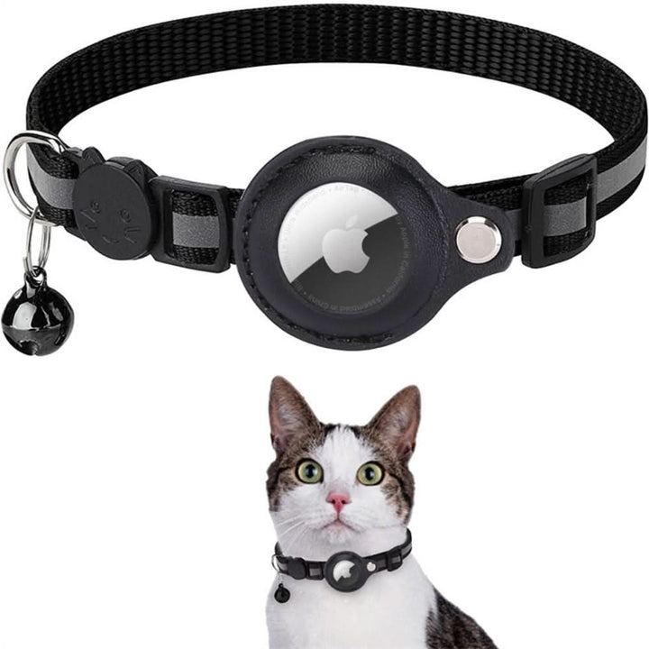 Katt Halsbånd med GPS Sporing och Refleks, Justerbart