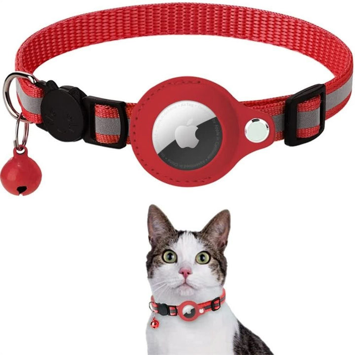Katt Halsbånd med GPS Sporing och Refleks, Justerbart