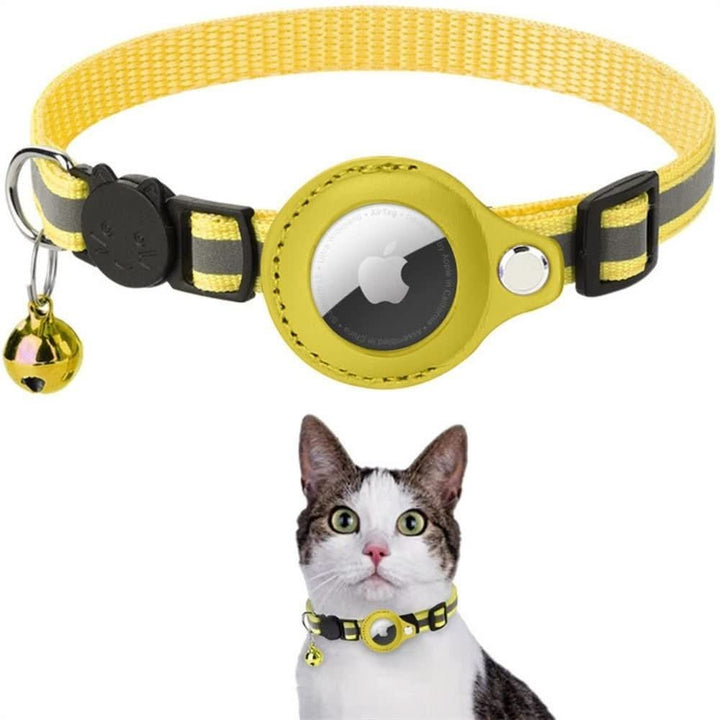 Katt Halsbånd med GPS Sporing och Refleks, Justerbart