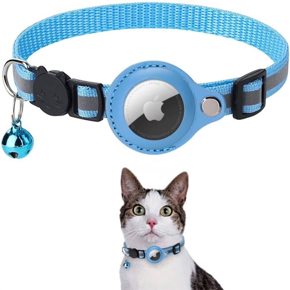 Katt Halsbånd med GPS Sporing och Refleks, Justerbart