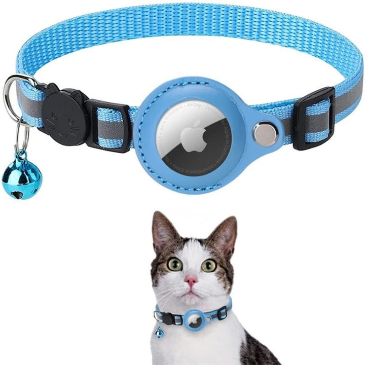 Katt Halsbånd med GPS Sporing och Refleks, Justerbart