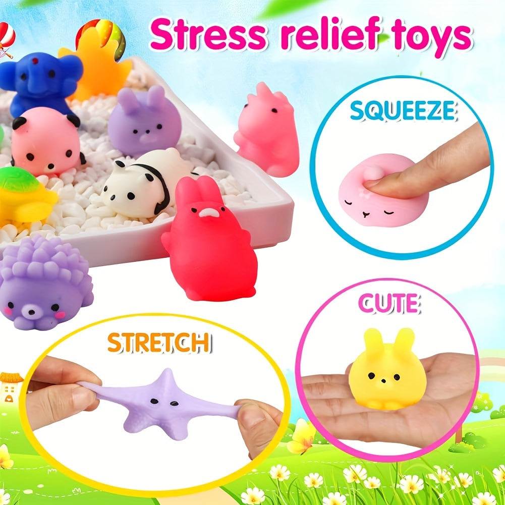 Kawaii Squishy Dyr – 36 Söte Klemmeleker