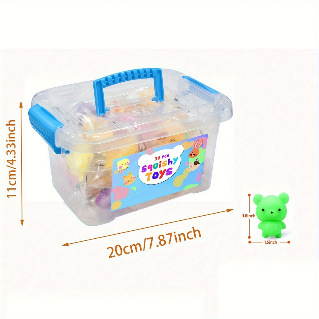 Kawaii Squishy Dyr – 36 Söte Klemmeleker