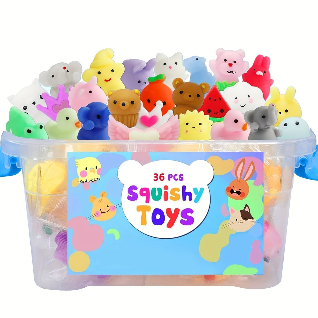 Kawaii Squishy Dyr – 36 Söte Klemmeleker