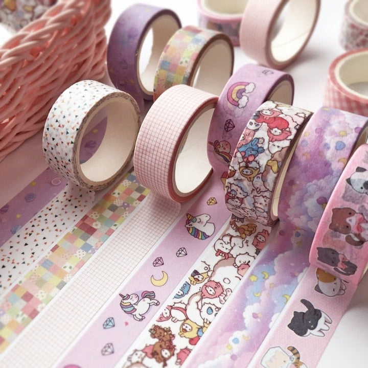 Kawaii Dekorativ Washi-tape Set (5 ruller)