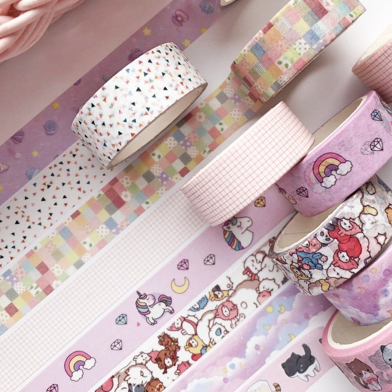 Kawaii Dekorativ Washi-tape Set (5 ruller)