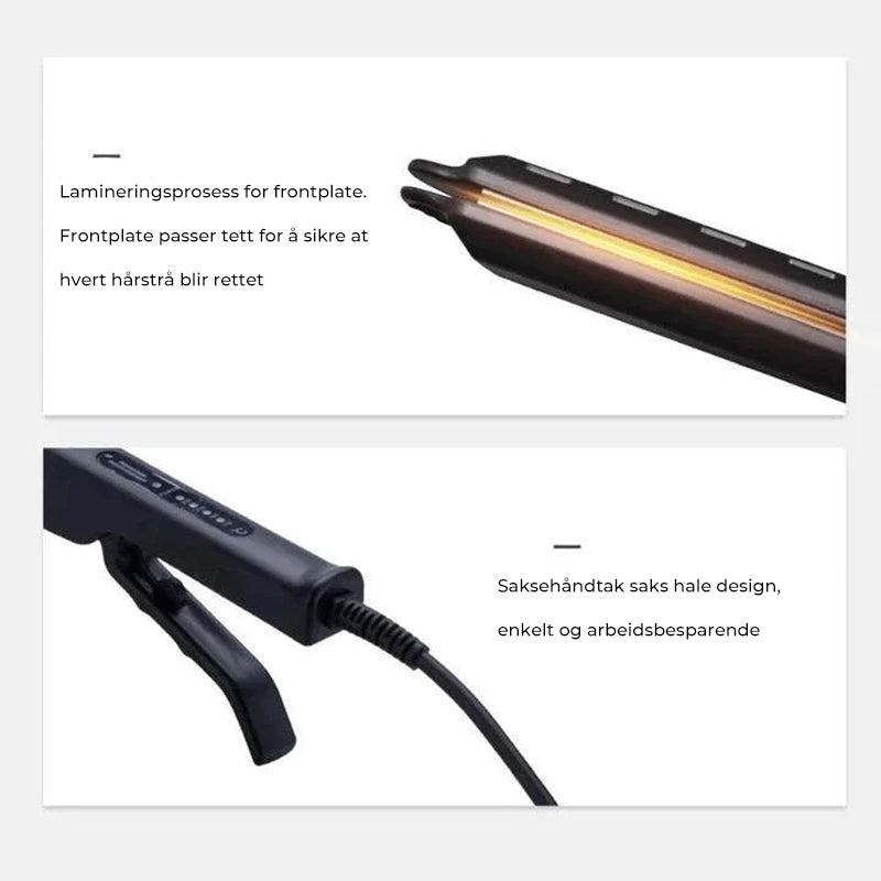 Keramisk Tourmaline Ionic Rettetang - Hårpleie utan Frizz
