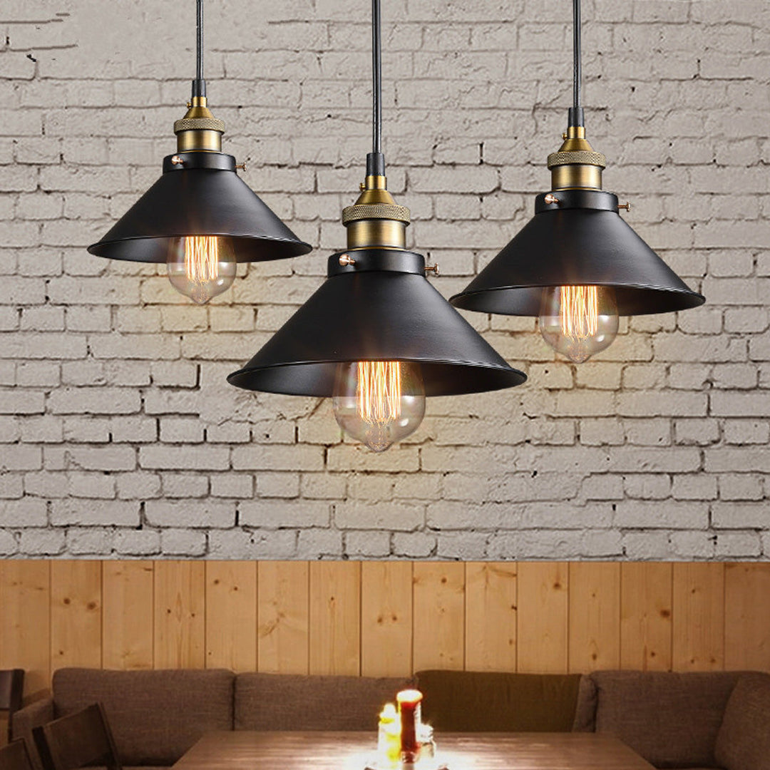 Kjegleformet Pendellampa | Vintage Messing Design