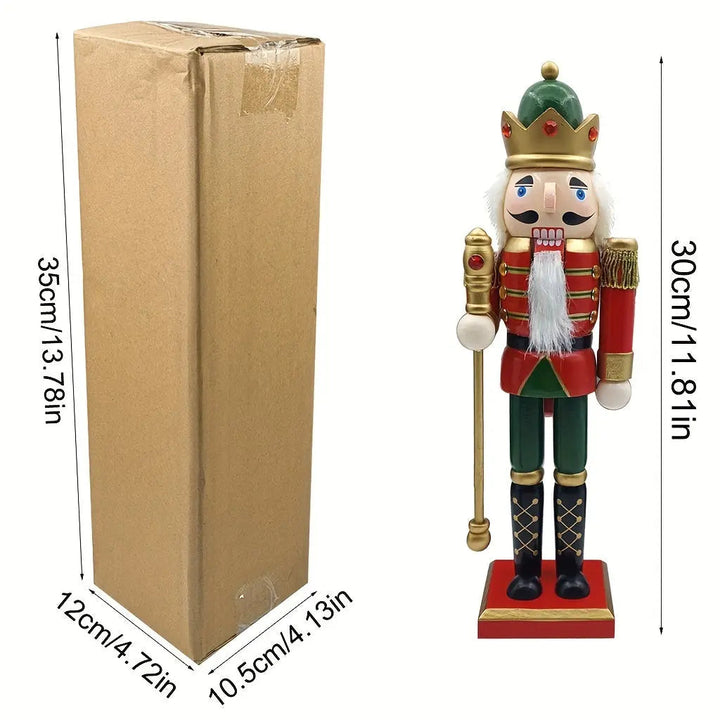 Nötteknekker Juledekorasjon 30 cm – Klassisk Trefigur