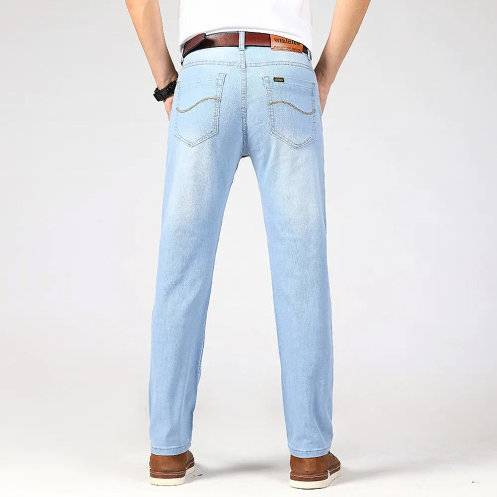 Klassiska Denimjeans för Män - Komfort och Stil hela Dagen