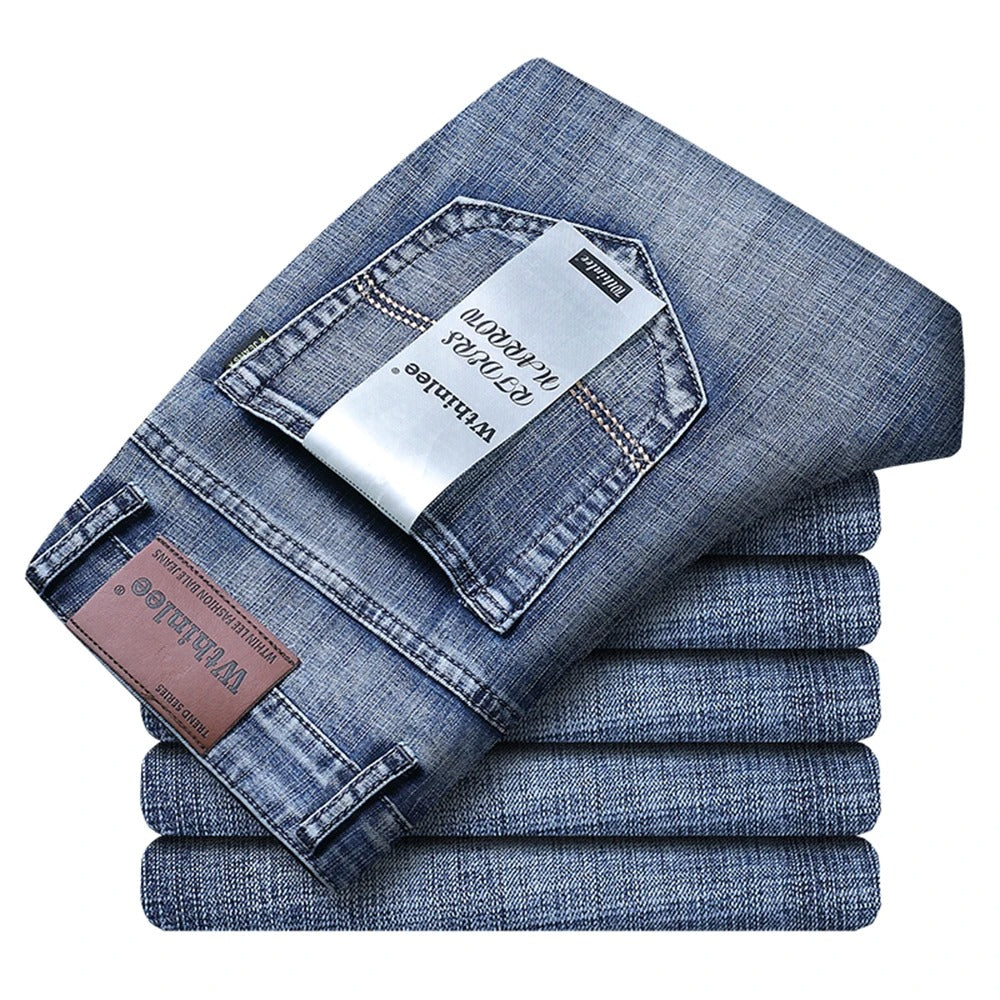 Klassiska Denimjeans för Män - Komfort och Stil hela Dagen