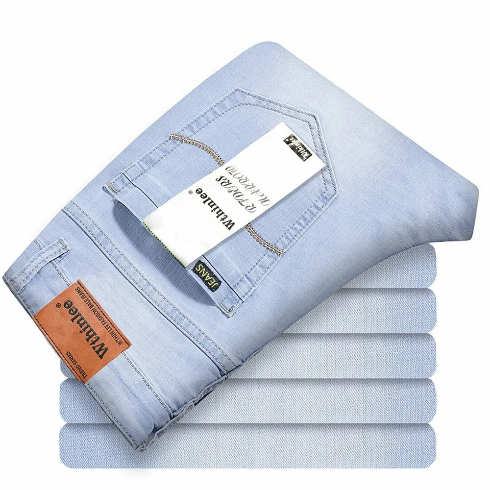 Klassiska Denimjeans för Män - Komfort och Stil hela Dagen