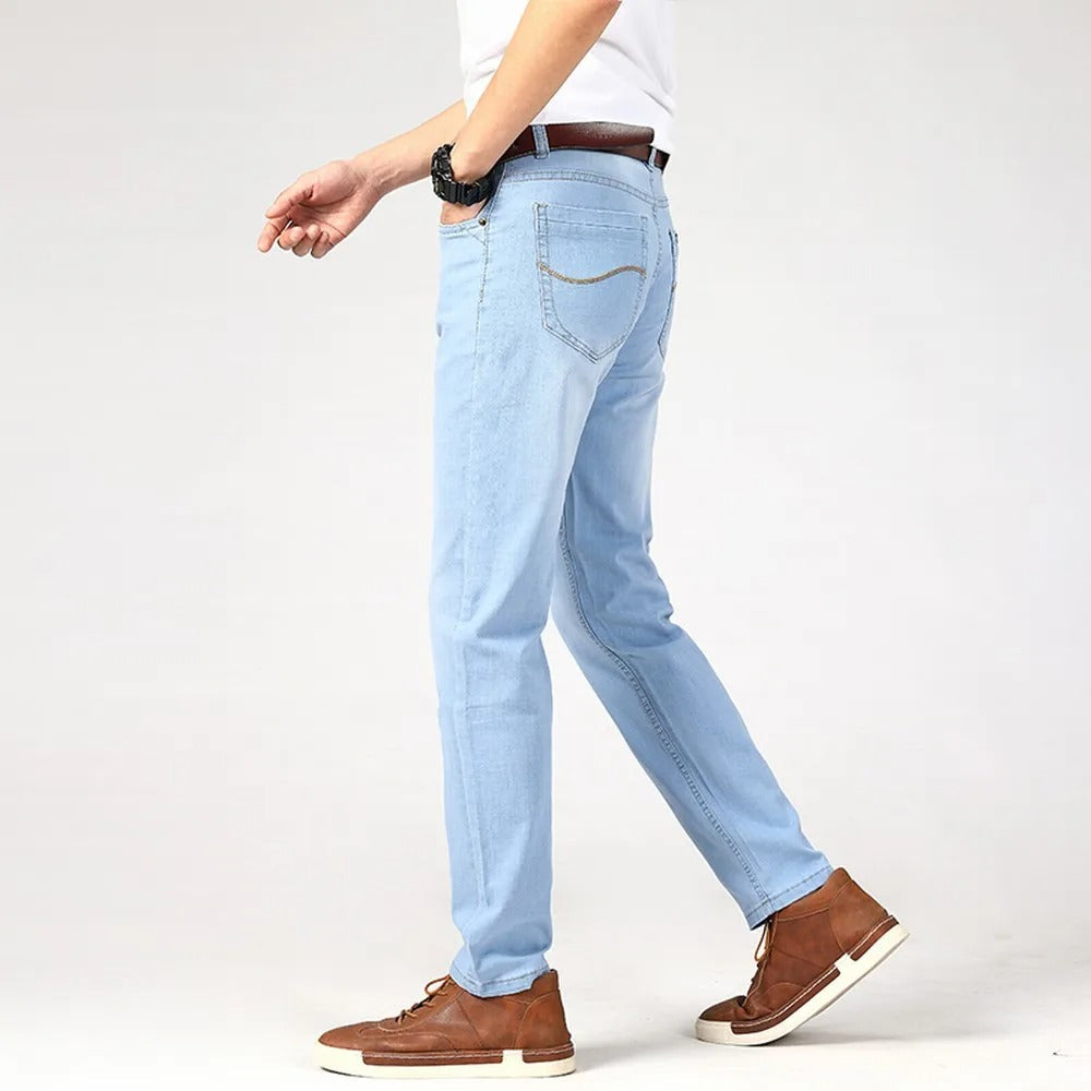 Klassiska Denimjeans för Män - Komfort och Stil hela Dagen