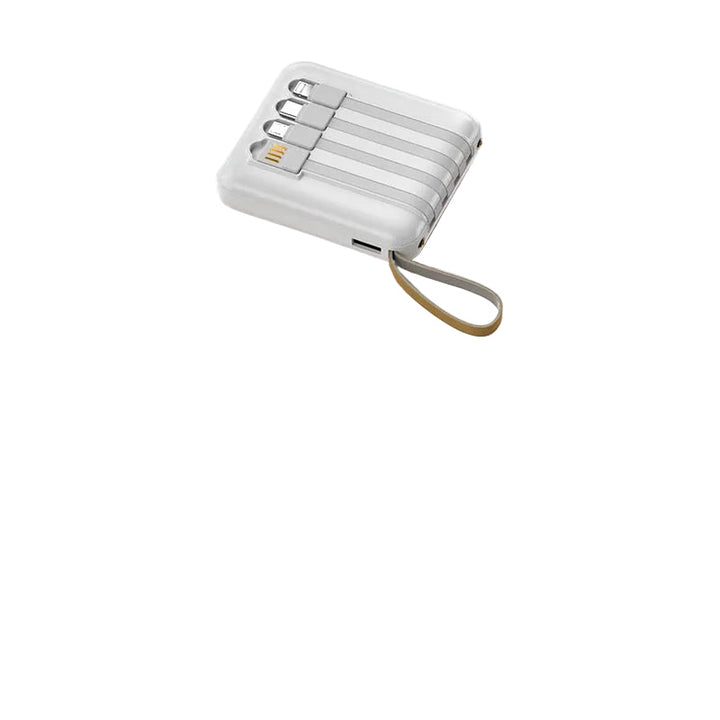 Mini Powerbank 20000mAh med Integrerade Kabler